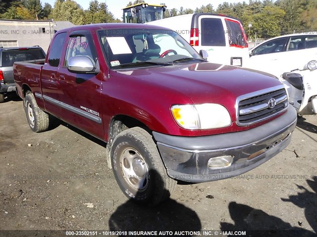 5TBBT44141S158990 - 2001 TOYOTA TUNDRA ACCESS CAB/ACCESS CAB SR5 RED photo 1