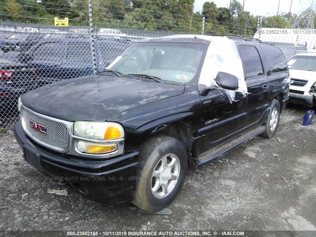 1GKFK66U42J130818 - 2002 GMC DENALI XL K1500 BLACK photo 2