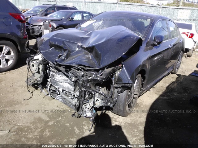 1HGCR2F53HA252690 - 2017 HONDA ACCORD SPORT BLACK photo 2