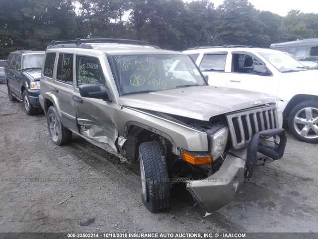 1J8HG48K16C206424 - 2006 JEEP COMMANDER TAN photo 1