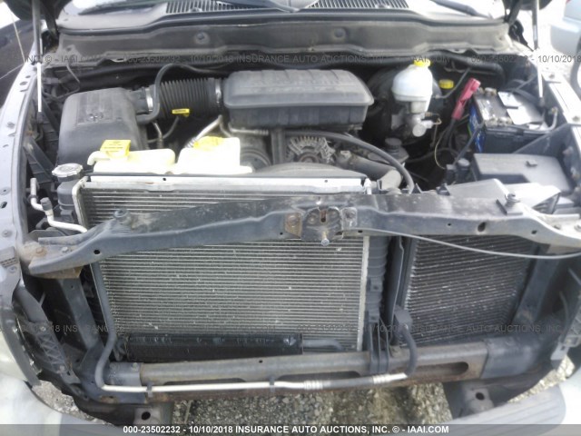 1D7HA16K84J289536 - 2004 DODGE RAM 1500 ST GRAY photo 10