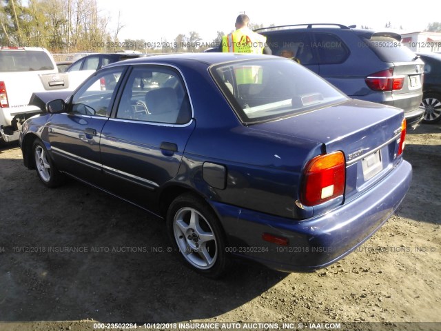 JS2GB41S015211368 - 2001 SUZUKI ESTEEM GL/GLX/GLX SPORT BLUE photo 3