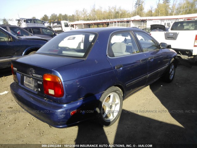 JS2GB41S015211368 - 2001 SUZUKI ESTEEM GL/GLX/GLX SPORT BLUE photo 4