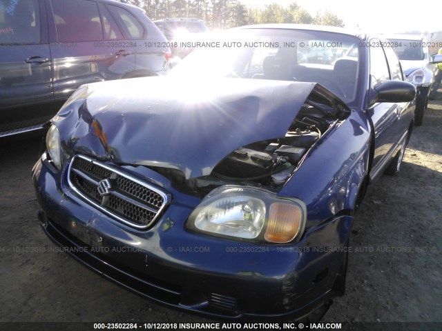JS2GB41S015211368 - 2001 SUZUKI ESTEEM GL/GLX/GLX SPORT BLUE photo 6