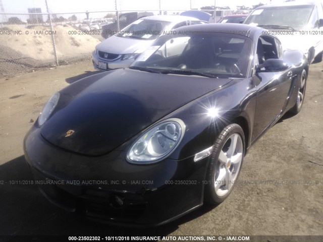 WP0AA29807U760857 - 2007 PORSCHE CAYMAN S BLACK photo 2