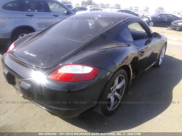 WP0AA29807U760857 - 2007 PORSCHE CAYMAN S BLACK photo 4