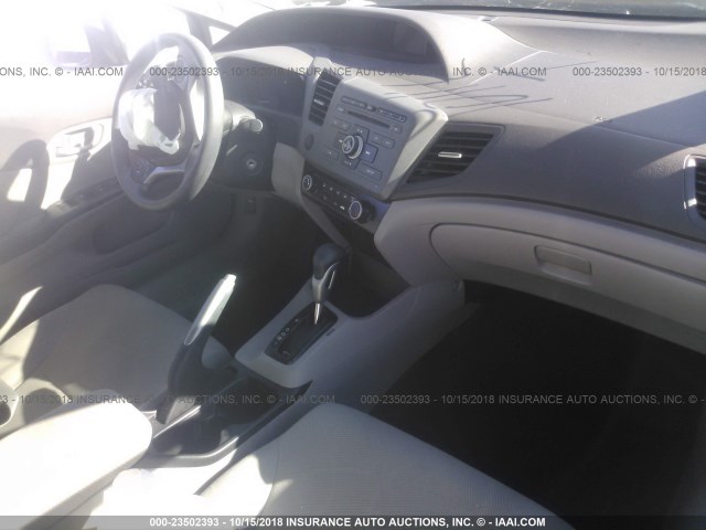 2HGFB2F59CH563553 - 2012 HONDA CIVIC LX GRAY photo 5
