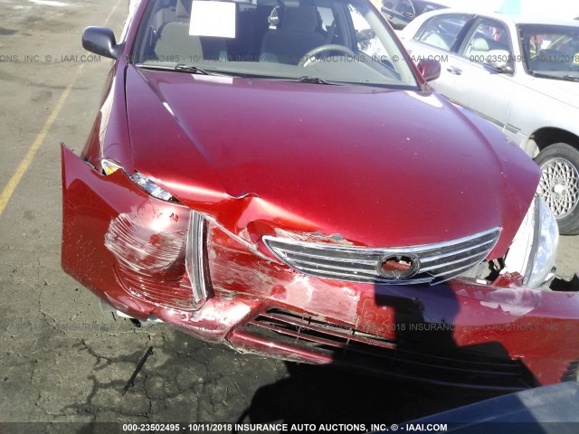 4T1BF30K05U103523 - 2005 TOYOTA CAMRY LE/XLE/SE ბურგუნდია ფოტო 6