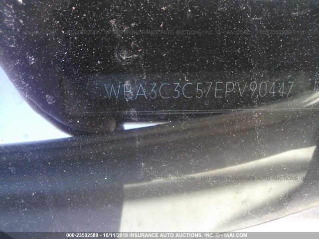 WBA3C3C57EPV90447 - 2014 BMW 320 I/XDRIVE WHITE photo 9