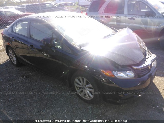 19XFB2F99CE057847 - 2012 HONDA CIVIC EXL 黑色 照片 1