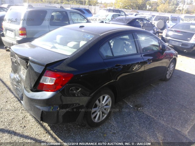 19XFB2F99CE057847 - 2012 HONDA CIVIC EXL 黑色 照片 4