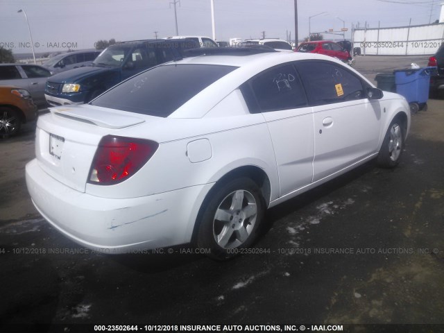 1G8AW18F46Z185427 - 2006 SATURN ION LEVEL 3 WHITE photo 4