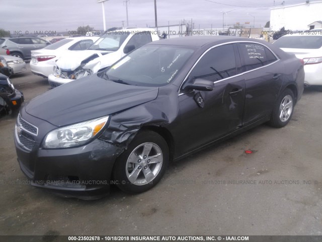 1G11C5SA4DF225421 - 2013 CHEVROLET MALIBU 1LT GRAY photo 2