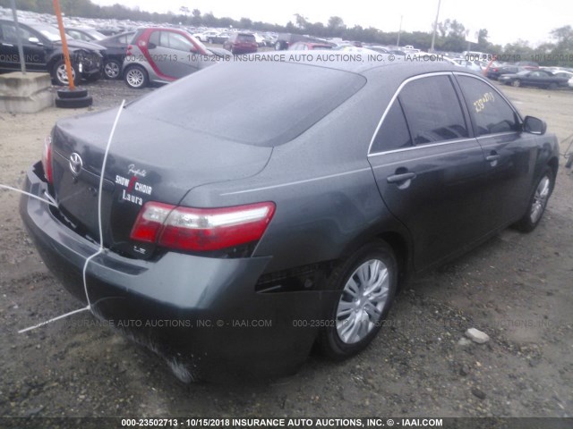 4T1BE46K97U716629 - 2007 TOYOTA CAMRY NEW GENERAT CE/LE/XLE/SE GRAY photo 4