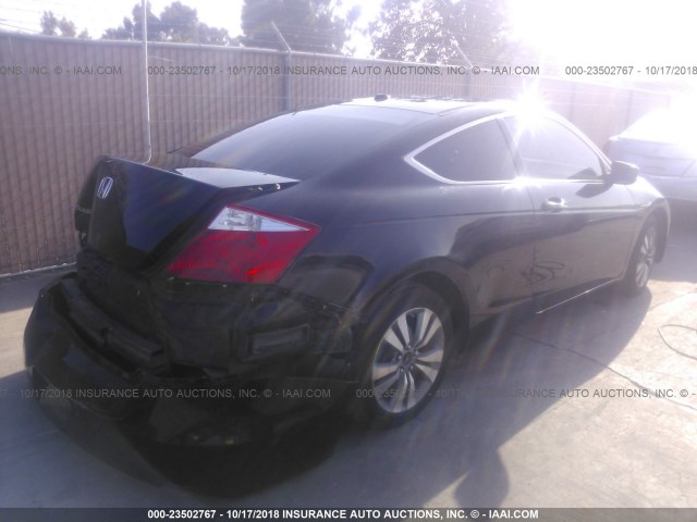 1HGCS12738A022671 - 2008 HONDA ACCORD EX BLACK photo 4