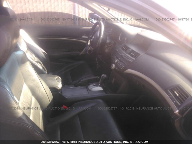 1HGCS12738A022671 - 2008 HONDA ACCORD EX BLACK photo 5