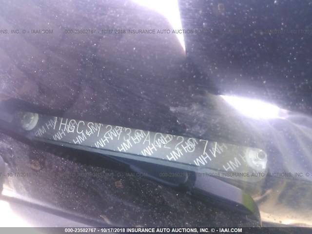 1HGCS12738A022671 - 2008 HONDA ACCORD EX BLACK photo 9