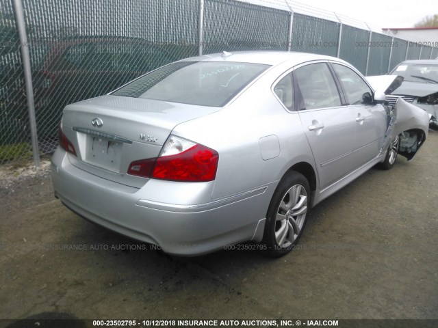 JNKAY01F68M653709 - 2008 INFINITI M35 SPORT GRAY photo 4