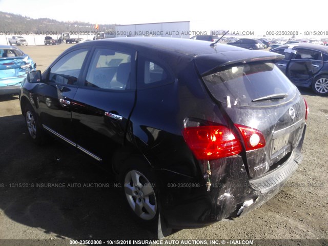 JN8AS5MV6DW113363 - 2013 NISSAN ROGUE S/SV შავი ფოტო 3