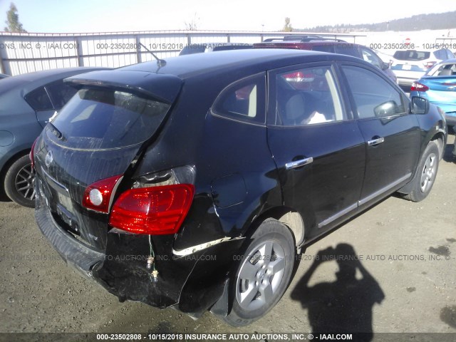 JN8AS5MV6DW113363 - 2013 NISSAN ROGUE S/SV შავი ფოტო 4