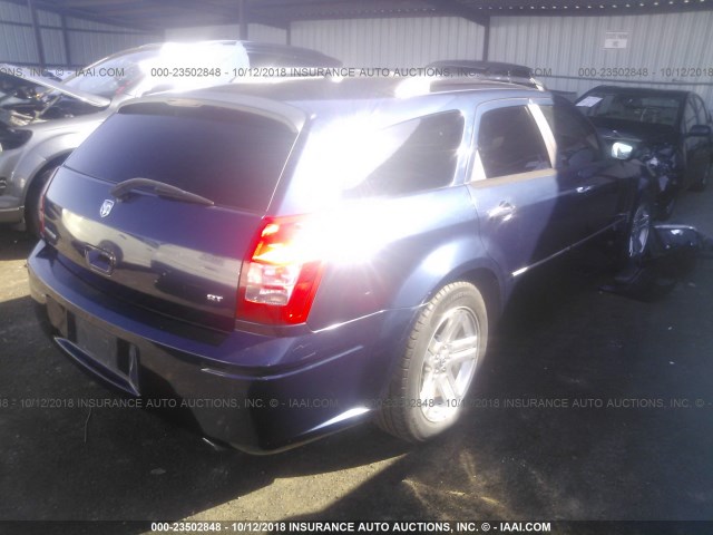 2D8GV58285H170825 - 2005 DODGE MAGNUM R/T BLUE photo 4