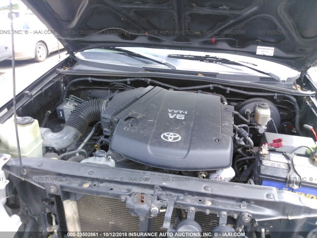 5TELU42N68Z521432 - 2008 TOYOTA TACOMA DOUBLE CAB 黑色 照片 10