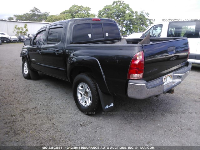 5TELU42N68Z521432 - 2008 TOYOTA TACOMA DOUBLE CAB 黑色 照片 3