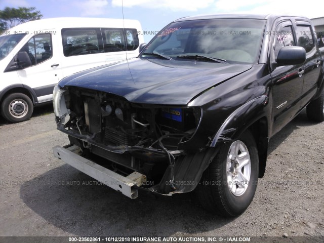 5TELU42N68Z521432 - 2008 TOYOTA TACOMA DOUBLE CAB 黑色 照片 6