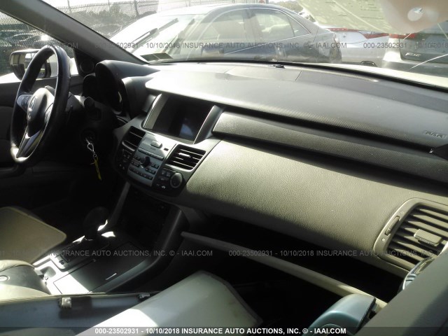 5J8TB1H28AA006936 - 2010 ACURA RDX WHITE photo 5