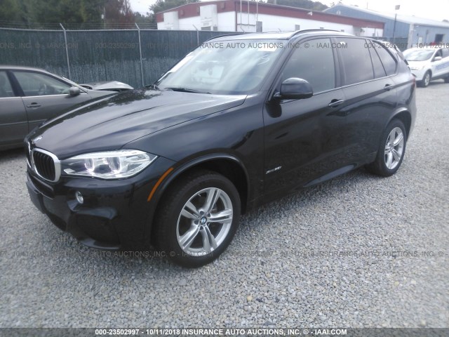 5UXKR0C5XF0P02369 - 2015 BMW X5 XDRIVE35I BLACK photo 2