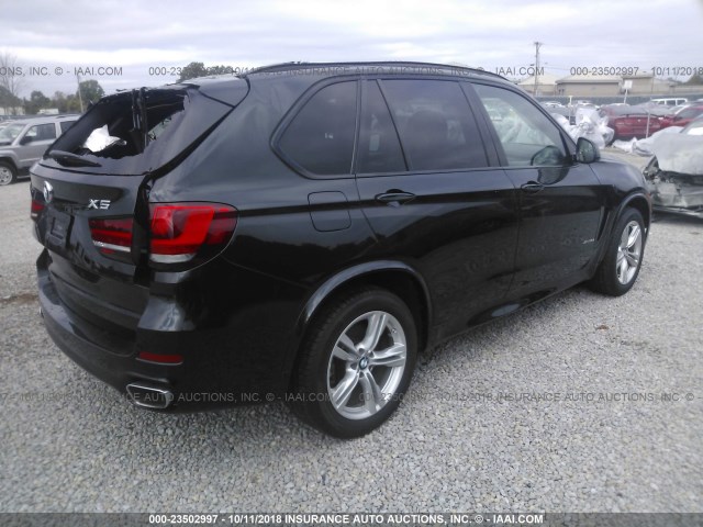 5UXKR0C5XF0P02369 - 2015 BMW X5 XDRIVE35I BLACK photo 4