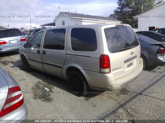 1GNDV23127D156585 - 2007 CHEVROLET UPLANDER LS GOLD photo 3