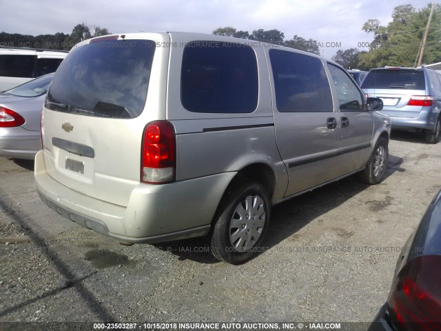 1GNDV23127D156585 - 2007 CHEVROLET UPLANDER LS GOLD photo 4