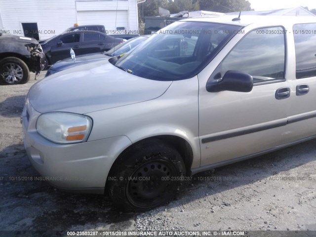 1GNDV23127D156585 - 2007 CHEVROLET UPLANDER LS GOLD photo 6