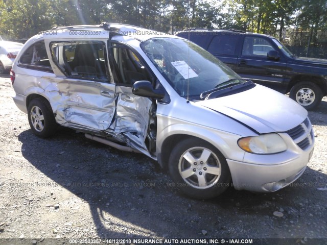 2D4GP44L46R624357 - 2006 DODGE GRAND CARAVAN SXT SILVER photo 1