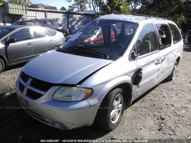 2D4GP44L46R624357 - 2006 DODGE GRAND CARAVAN SXT SILVER photo 2