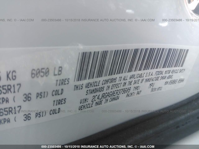 2C4JRGAG0ER379609 - 2014 RAM TRADESMAN WHITE photo 9