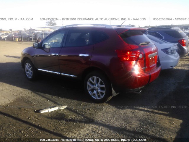 JN8AS5MVXBW269659 - 2011 NISSAN ROGUE S/SV/KROM RED photo 3