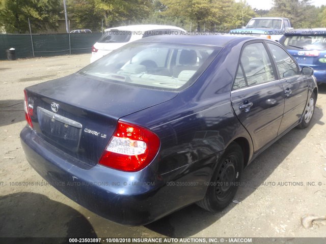 4T1BE32K64U309931 - 2004 TOYOTA CAMRY LE/XLE/SE Көк фото 4