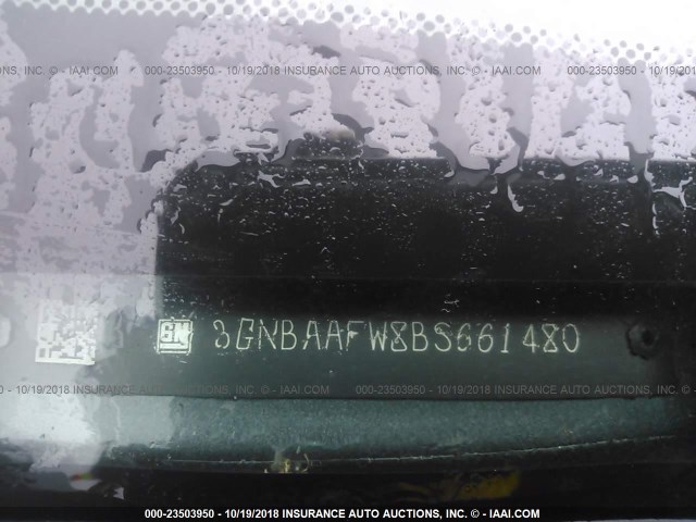 3GNBAAFW8BS661480 - 2011 CHEVROLET HHR LS Gris foto 9