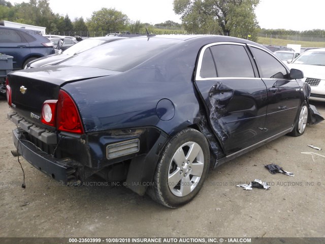 1G1ZF57518F284857 - 2008 CHEVROLET MALIBU HYBRID BLUE photo 4