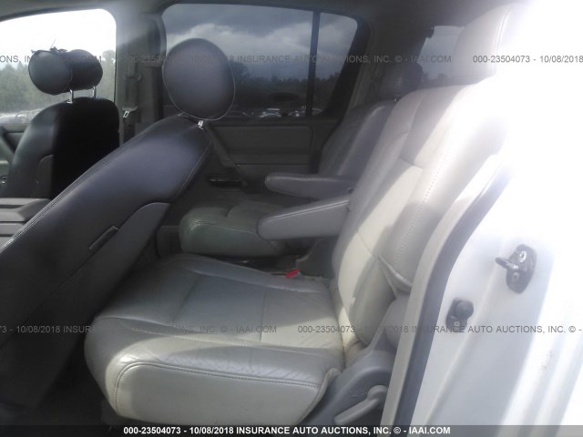 5N1AA08B54N738971 - 2004 NISSAN ARMADA SE/LE SILVER photo 8