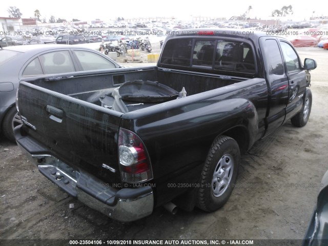 5TFTX4CN1CX020244 - 2012 TOYOTA TACOMA ACCESS CAB Schwarz Foto 4