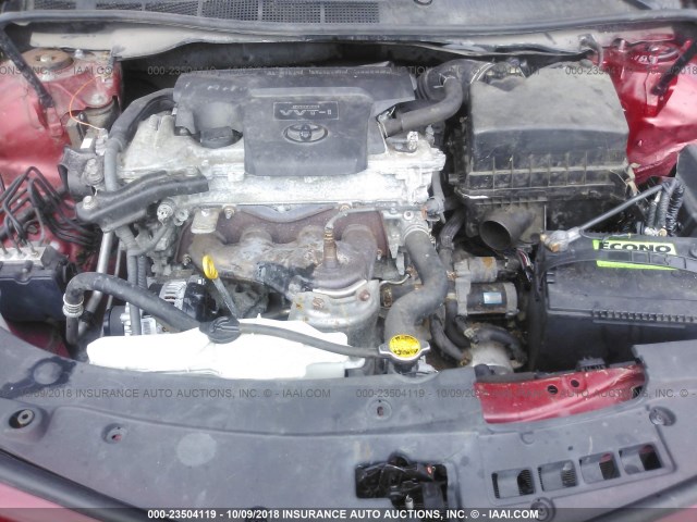 4T1BF1FK1CU581197 - 2012 TOYOTA CAMRY SE/LE/XLE 红色 照片 10