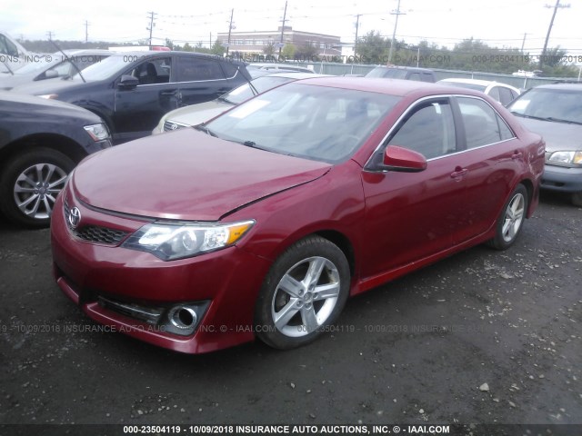 4T1BF1FK1CU581197 - 2012 TOYOTA CAMRY SE/LE/XLE 红色 照片 2