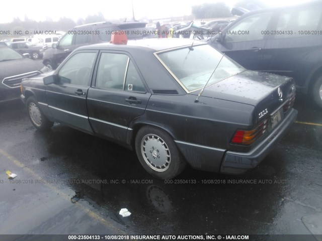 WDBDA29D6MF761651 - 1991 MERCEDES-BENZ 190 E 2.6 GRAY photo 3