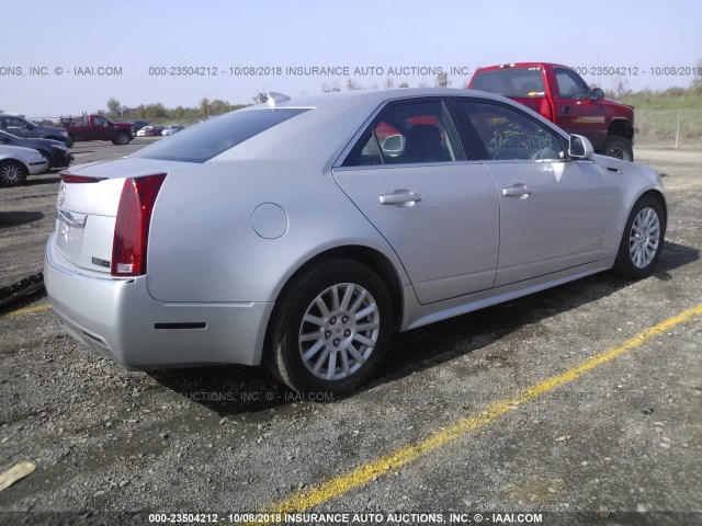 1G6DC5E58C0158460 - 2012 CADILLAC CTS SILVER photo 4