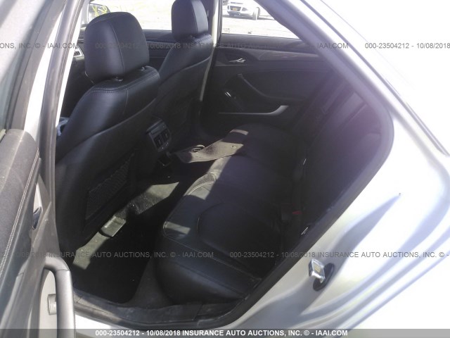 1G6DC5E58C0158460 - 2012 CADILLAC CTS SILVER photo 8