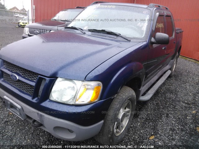 1FMZU77K14UC30202 - 2004 FORD EXPLORER SPORT TR  BLUE photo 2