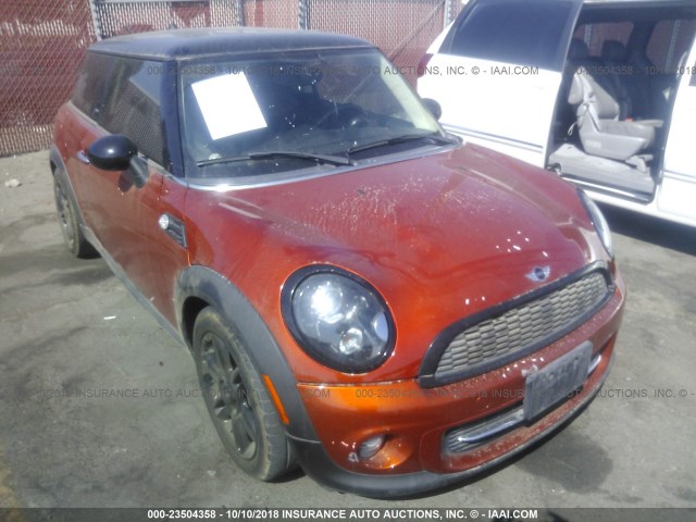 WMWSU3C52DT372379 - 2013 MINI COOPER ORANGE photo 1